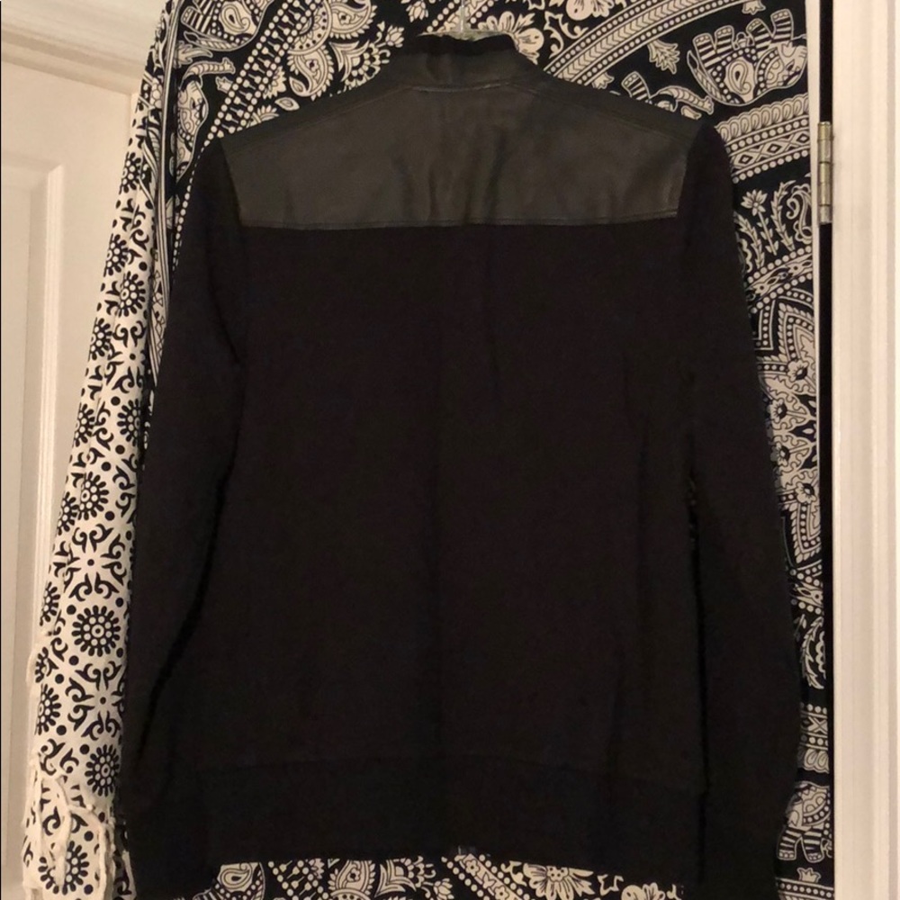 MEN’S MICHAEL KORS LEATHER / SWEATSHIRT JACKET - Picture 8 of 8